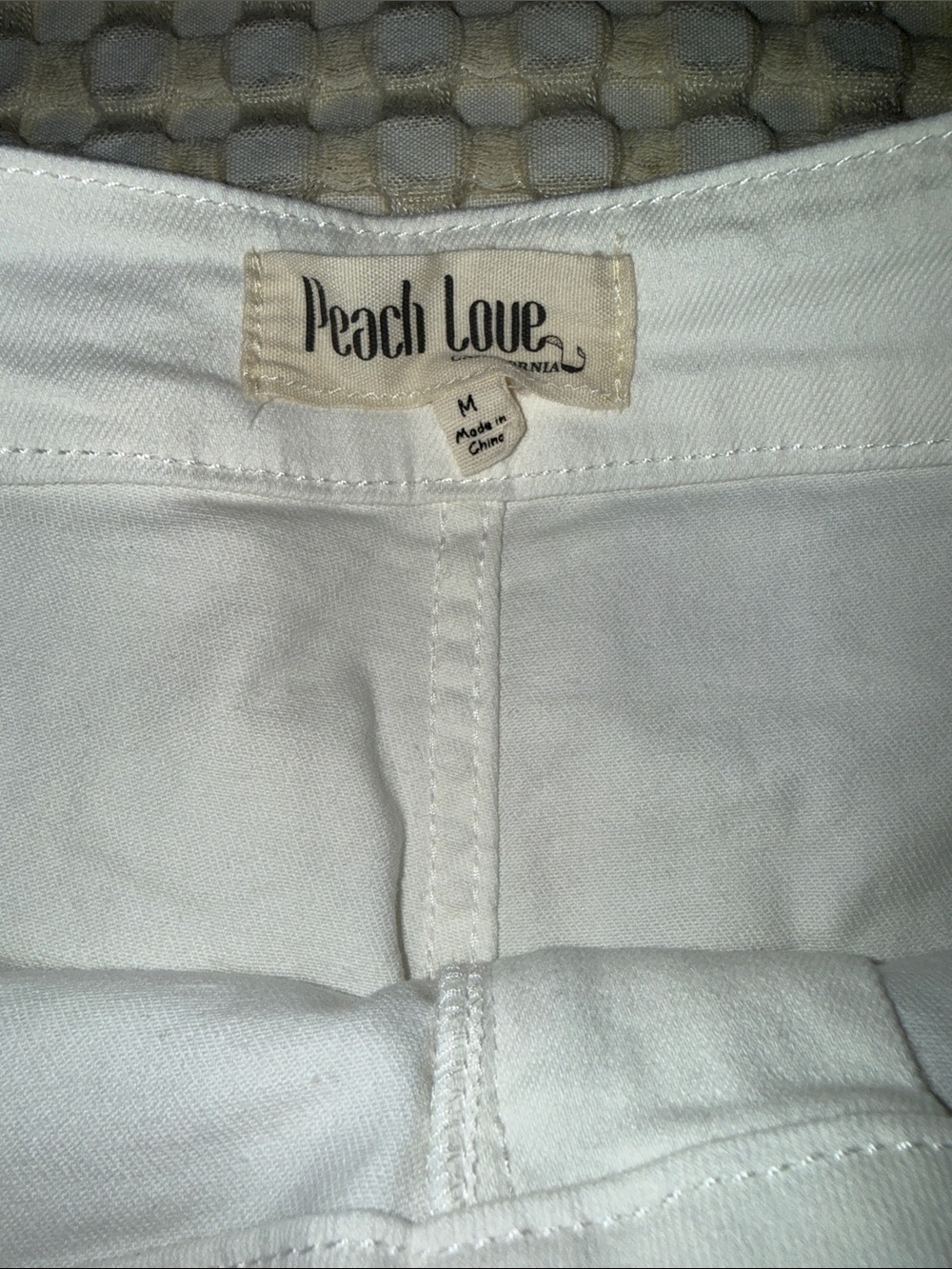 Peach Love California White Flared Wide Leg Jeans - Picture 2 of 5